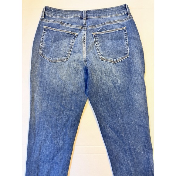 Chico's Boyfriend Ankle Gold Cuff  Jeans Stretch Modern Size 4P - Picture 8 of 9